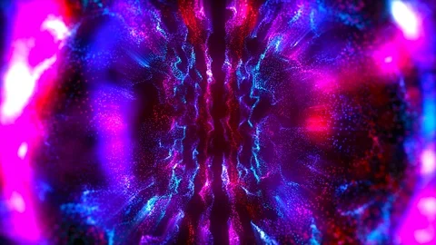Abstract motion background shining particles and neon colors light  forms  loop Stock-Footage 126398517