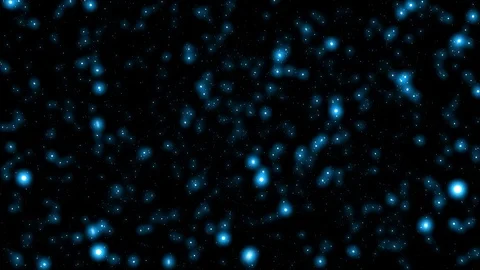 Abstract motion background shining snow-like bright glow blue particles stars Stock Footage 116165430