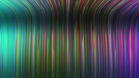 Abstract motion background with vertical multicolor light streaks animation 動画素材 337663819