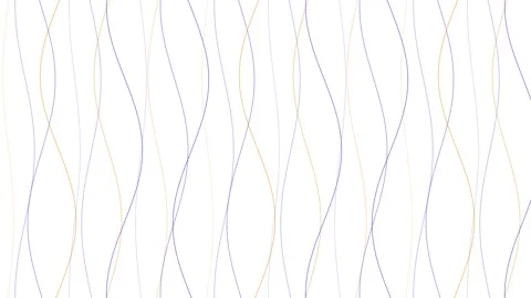 Abstract Motion Background with Wavy Vertical Lines in Purple and Yellow Vídeos de archivo 344232115