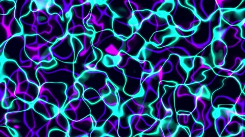 Abstract motion backgroung of neon lights glowing in the dark Stock Footage 306473213