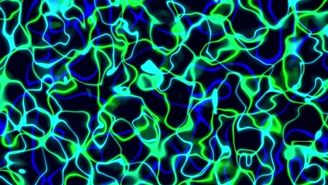 Abstract motion backgroung of neon lights glowing in the dark Stock Footage 306505128
