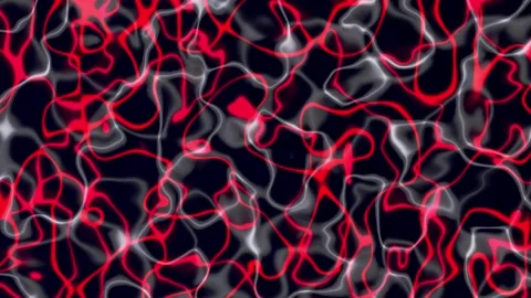 Abstract motion backgroung of neon lights glowing in the dark Stock Footage 306505197