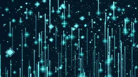 Abstract motion blue background shining star lights and particles Stock Footage 259817047