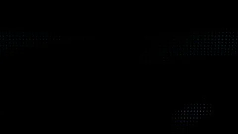 Abstract motion of blue digital pixel data across black background Vídeo Stock 336776349
