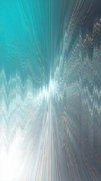Abstract motion blur background with teal and silver zig zag waves Stock Illustration