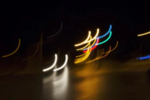 Abstract motion blur effect, shot on a long exposure 库存照片
