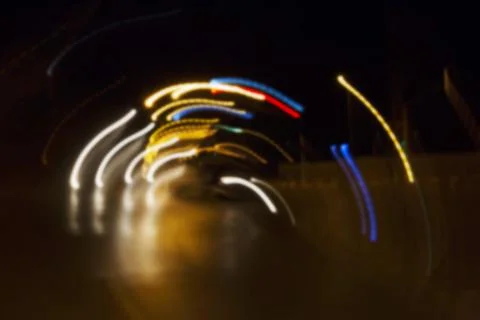 Abstract motion blur effect, shot on a long exposure 库存照片