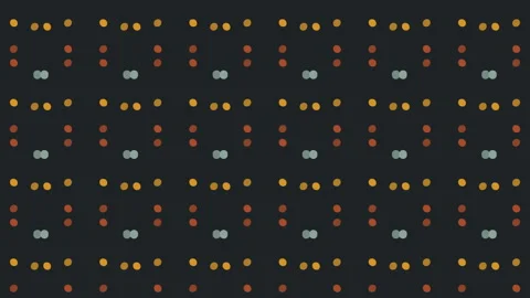 Abstract motion of circle dot on dark background Video stock 135626608