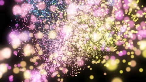 Abstract motion design background shining particles in 4K. Stock-Footage 167062393