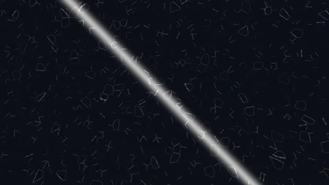 Abstract motion design with light and shapes over dark Stock Footage 338649674