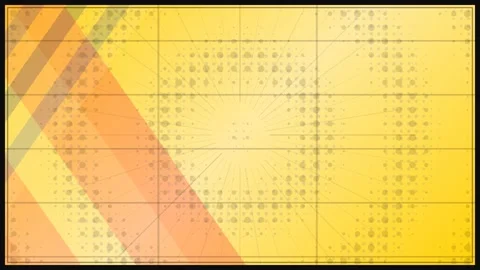 Abstract Motion of Digital Data Visualization in Bright Yellow and Orange T.. Видео 338313490