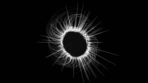 Abstract motion digital wormhole Stock Footage 165331954