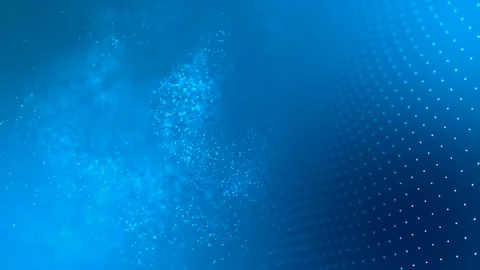 Abstract motion of dots on a blue background Stock-Footage 100755629