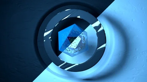 Abstract motion figures looped animation Stock Footage 119149747