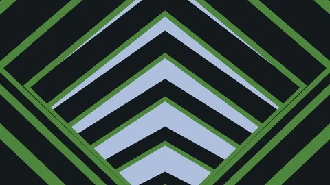 Abstract Motion Flat Shaded Tunnel, Deep Forest Blue Green, Seamless Loop 库存影片 72682413