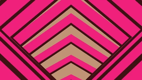 Abstract Motion Flat Shaded Tunnel, Brownie Pink, Seamless Loop 库存影片 72682438