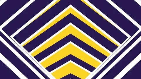 Abstract Motion Flat Shaded Tunnel, Jumping Purple Yellow, Seamless Loop 库存影片 72682457