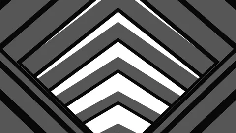 Abstract Motion Flat Shaded Tunnel, Black and White, Seamless Loop 库存影片 72703512