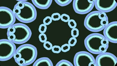 Abstract motion that forms a circle ornament pattern. Design. Kaleidoscope with イラスト素材