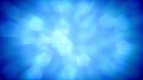 Abstract motion of geometric hexagon shape pattern with bokeh light effect. Stock-Footage 204137391