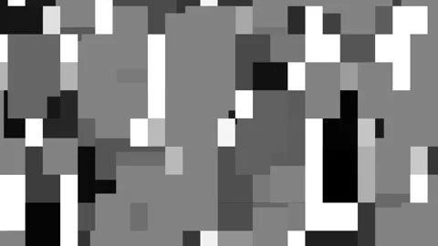 Abstract motion geometric white gray and black square random movement. Stock Footage 145476901