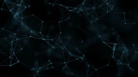 Abstract motion geometrical Background With Lines And Dots Stock Footage 88745059