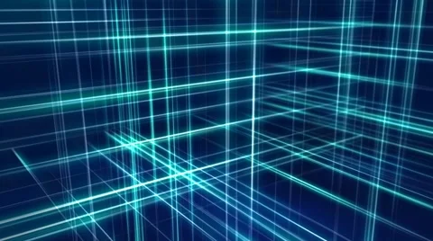 Abstract Motion Glowing Lines Stock Footage 2221959