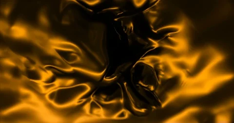 Abstract motion gold sparkle waves like water material flowing, golden metallic Vidéo 118273972