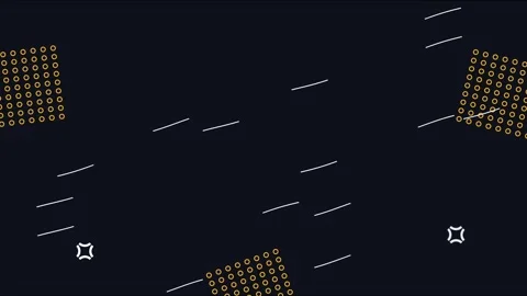 Abstract motion graphic animation with floating circles and diagonal lines .. Stock Footage 339111936