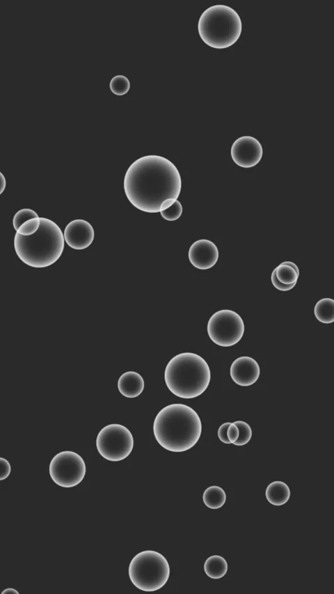 Abstract motion graphic animation of numerous translucent white bubbles of .. Vídeo Stock 330511508