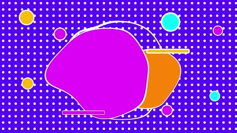 Abstract motion graphic background colorful Shapes Stock Footage 201981544