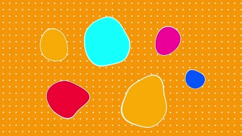 Abstract motion graphic background colorful shapes Stock Footage 201981554