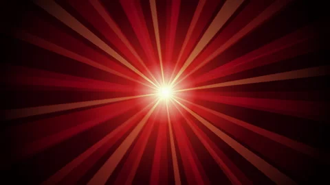Abstract motion graphic with bright red sunburst emanating from center on b.. Vídeos de archivo 345627947