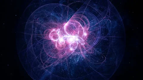 Abstract motion graphic concept. Moving towards a quantum particle Stock Footage 151089663