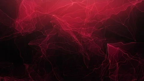 Abstract motion graphic design with red lines on black background Video stock 328717262