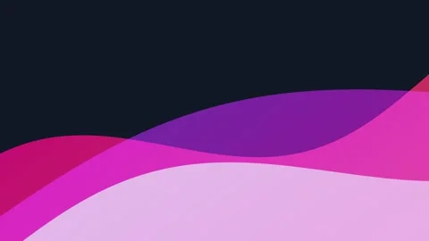 Abstract motion graphic with flowing pink and purple wave shapes Vidéo 344740242