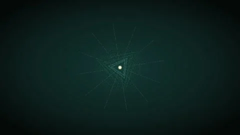 Abstract motion graphic with geometric pattern and light effects Stock Footage 337073401