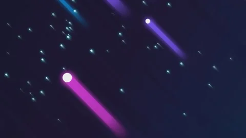 Abstract motion graphic of glowing neon light streaks falling diagonally on.. Vídeos de archivo 341025155