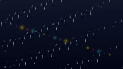 Abstract motion graphic with glowing particles and lines Stock Footage 345594830