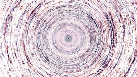 Abstract motion graphic loop circle grunge stone psychedelic Stock Footage 186389339