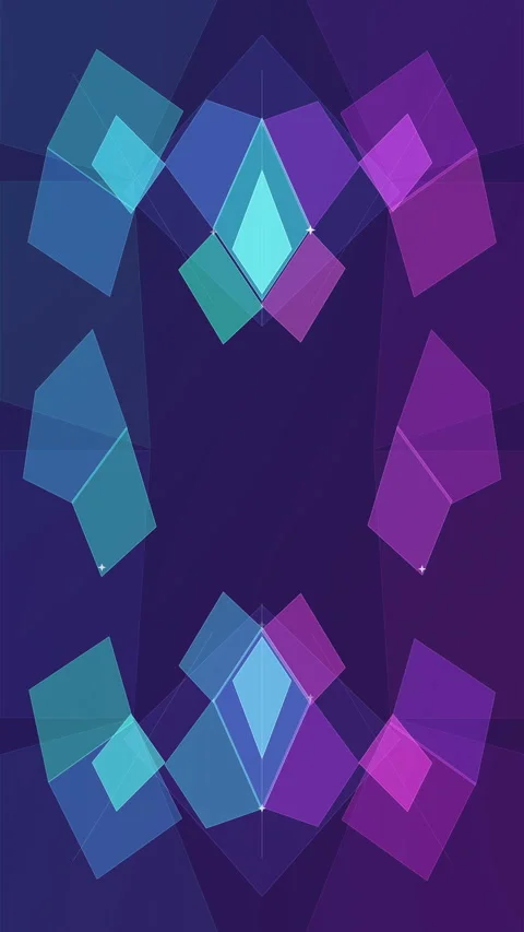 Abstract motion graphic loop featuring geometric shape pattern and texture Stock Footage 346736212