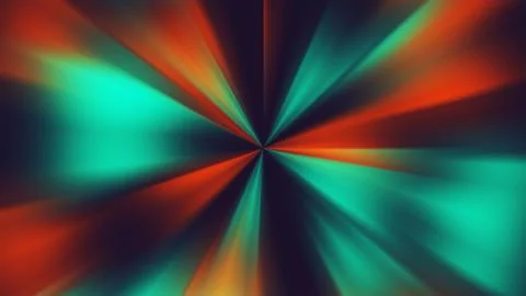 Abstract motion graphic ranbow polarization circle.  zoom out fr Stock Photos