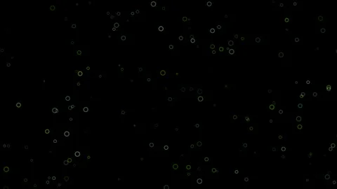 Abstract motion graphic with soft green glowing circular ring particles Stock Footage 346292043
