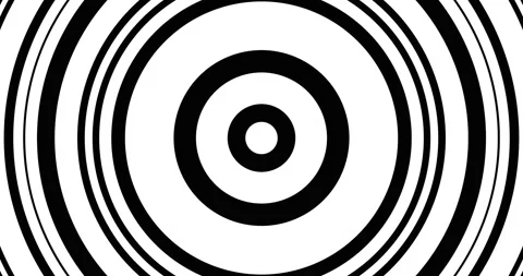 Abstract motion graphics and animated background with white and black circles Stock Footage 162231191