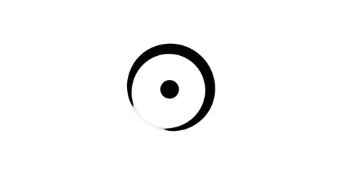 Abstract motion graphics and animated background with white and black circles Stock Footage 162231193