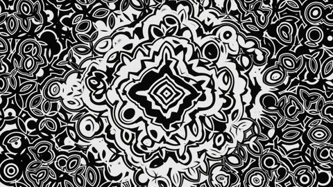 Abstract motion graphics and animated background with white and black figures. T Stock Footage 248604928