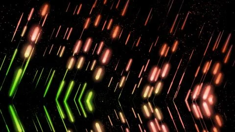 Abstract motion graphics animated decorative line background. Multi-colored.. Illustrazione stock