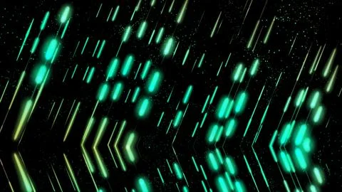 Abstract motion graphics animated line background. Multicolored Christmas a.. 库存插图