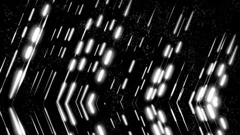 Abstract motion graphics animated line background. Black and white Christma.. Stock Illustration